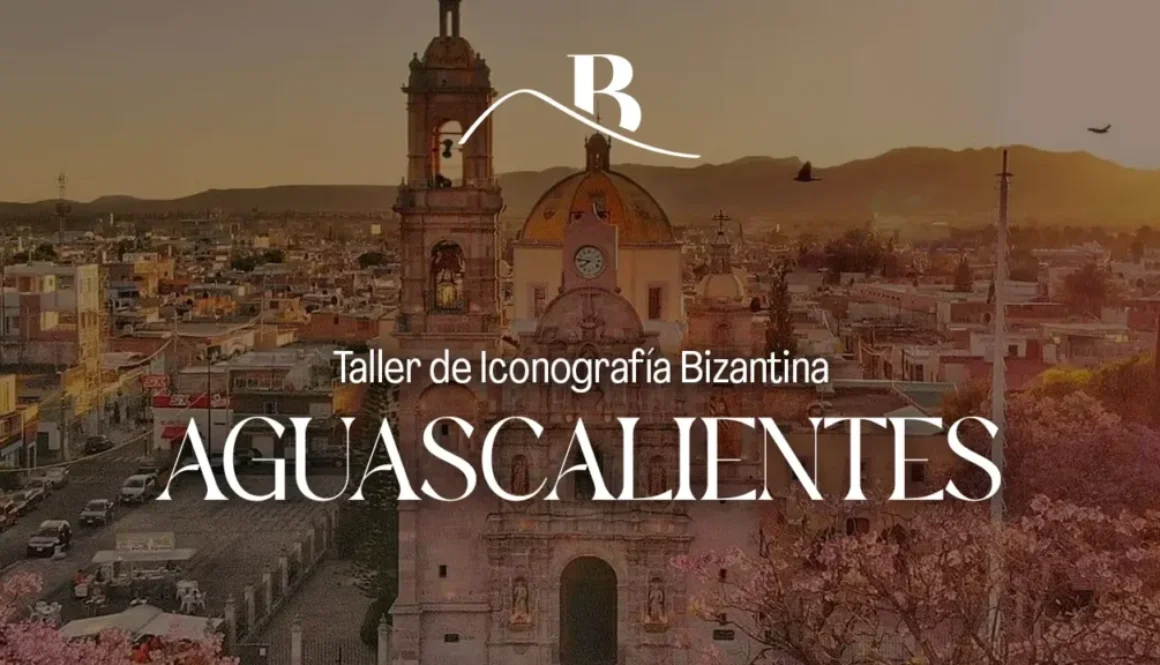 Portada del taller de iconografía bizantina presencial en Aguascalientes, México.
