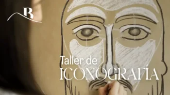 Portada del tutorial ¿Cómo dibujar el rostro de Cristo desde cero? del taller de iconografía bizantina.