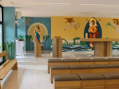 altar y virgen maria pintura mural prepa anahuac campus oxford