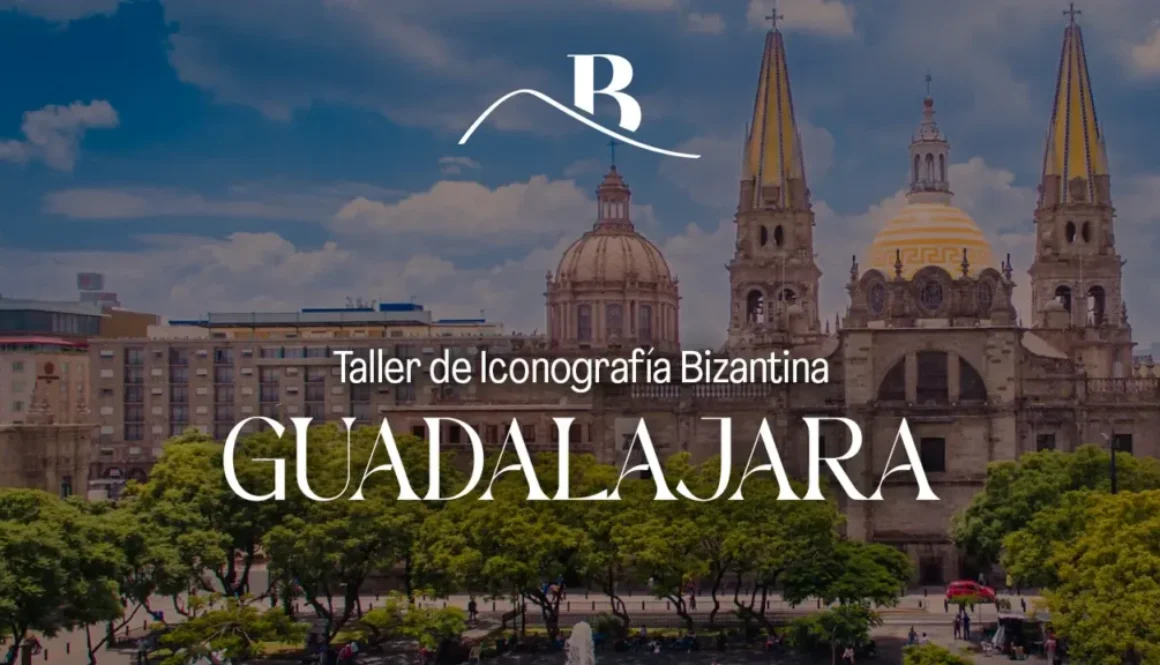 Portada del taller de iconografía bizantina presencial en Guadalajara, México.